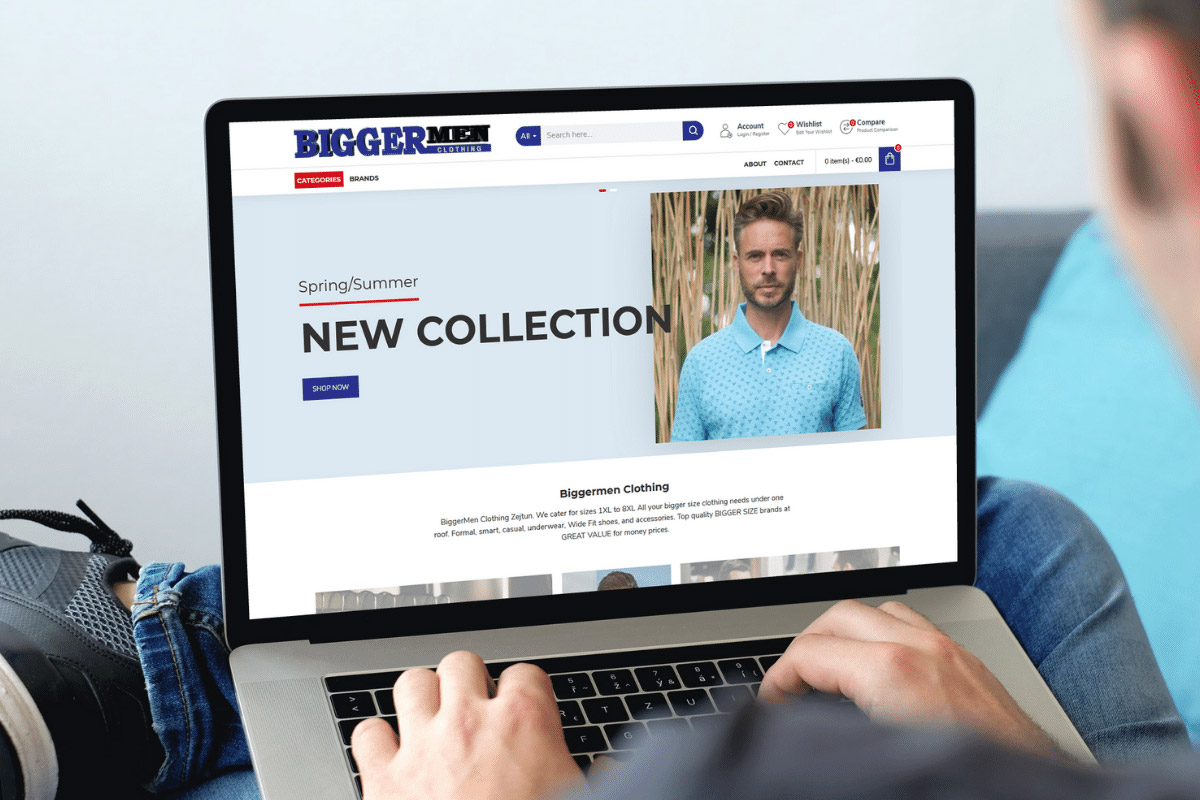 Biggermen Clothing Website